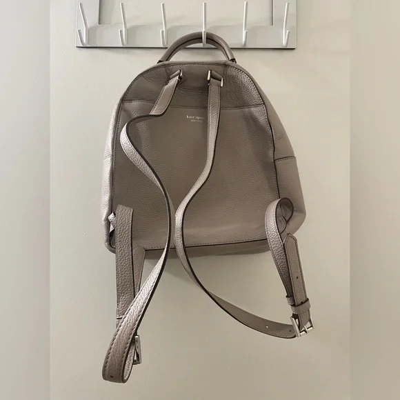 Kate Spade Polly Medium Backpack Warm Taupe - Picture 3 of 12